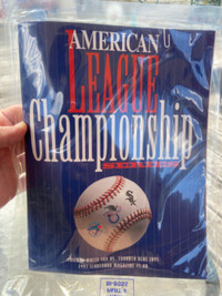 1993 MLB American League Championship Scorebook Magazine