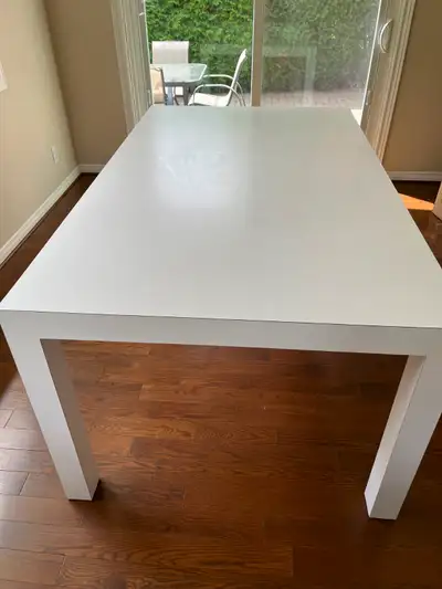 White Arbourite table -- kitchen, dining room or large desk, View more