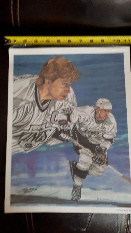 Wayne Gretzky limited edition print L.A. Kings NHL hockey 11x14" in Arts & Collectibles in Peterborough
