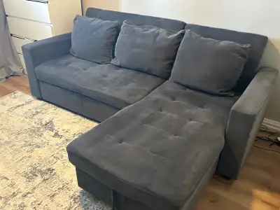 Selling my Structube sofa bed, in good condition. Easily converts into a full bed and includes a lar...