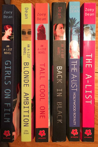 Lot of Six "The A-List" Young Adult Novels