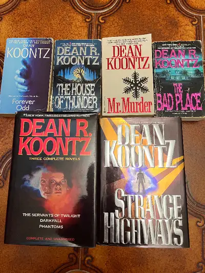 Eight titles of books by DEAN KOONTZ, View more