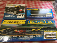 SCALEXTRIC 1/32 SLOT CAR TRACK and ACCESSORIES