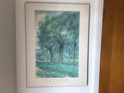 laminé d’une reproduction de Cézanne. , View more