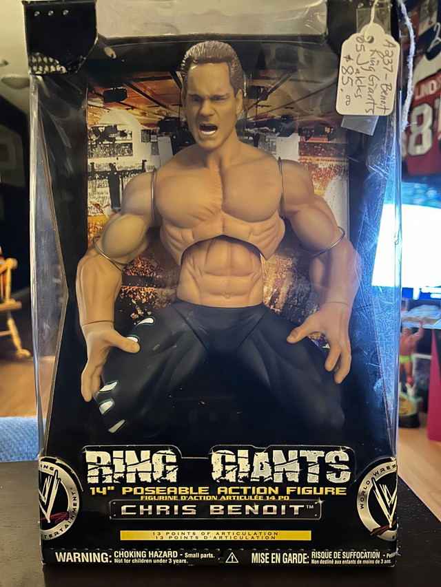 Chris Benoit RING GIANTS JAKKS 2005 WWE Wrestling Booth 276 in Arts & Collectibles in Edmonton