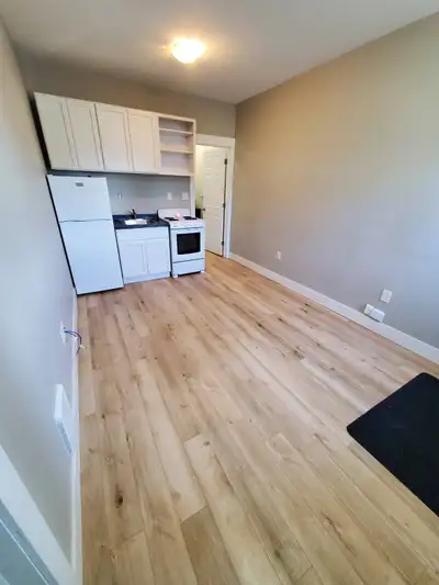 • Studio/1 Bedroom ground floor unit available August 1st • Rent includes heat, lights, parking, fri...