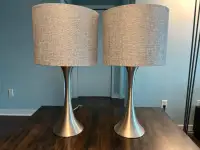 Table Lamps (Set of 2) - Brushed Nickel