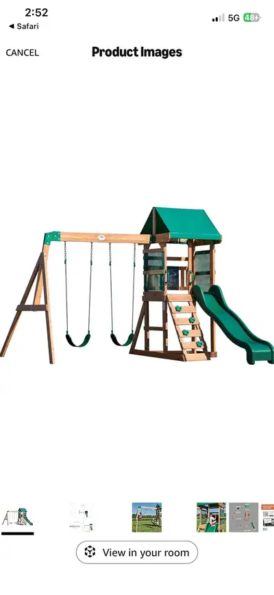 Looking for a used swing set and trampoline!