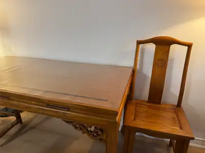 Dinning table and 4 chairs, View more