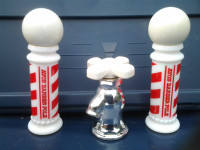 Avon Barber Shop Poles & Faucet Collectible Cologne Bottles