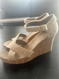 Toms Strappy Wedge Sandals