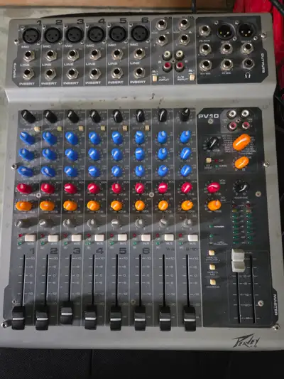 PEAVY P10 6 CHANNEL MONO MIXER, View more