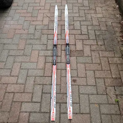 New 187cm SALOMON Cross Country Skis with ROSSIGNOL NNN Bindings, View more