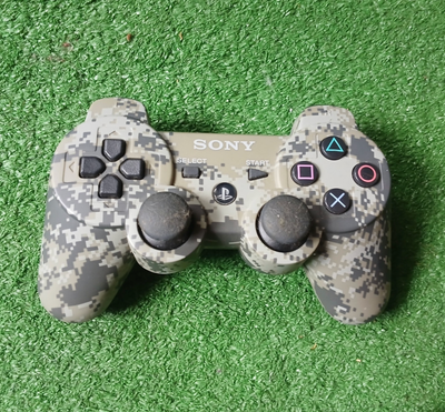 Sony Playstation 3 PS3 Remote Control Controller Tiger Digital Army Camouflage Tested and working gr...