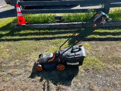 Worx 40V Lawn Mower and Stihl Trimmer Bundle, View more