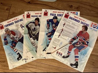 Vintage Hockey NHL Pepsi Posters Montreal Canadiens Maple Leafs