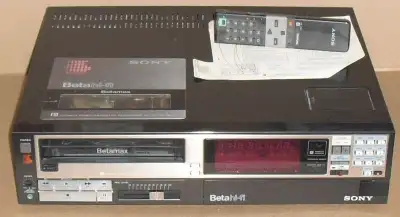 VHS and Beta Max video recorders - same posted price each