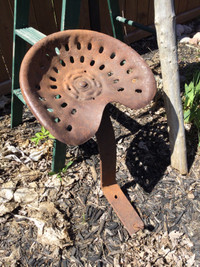 Cast Iron Tractor Seat with Stand 