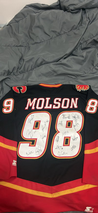 Autographed Calgary flames jersey 