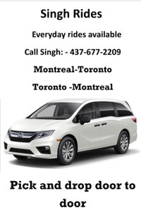 Ride available from toronto to montreal