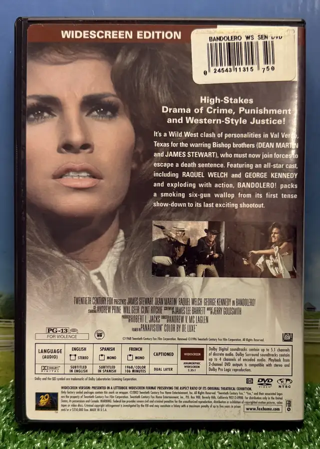 DVD / Bandolero / Western in CDs, DVDs & Blu-ray in Laval / North Shore - Image 3