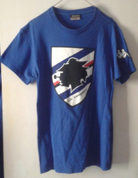 Sampdoria Blue Small T-Shirt. Kappa w/Logo.