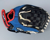 Rawlings Leather Kids Baseball Glove 10 inch (Ages 3-6)