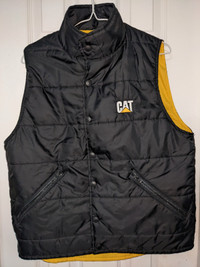 Vintage Canada made small Caterpillar CAT half puffer jacket