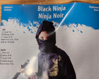 Ninja costume Size 8-10 Like NEW
