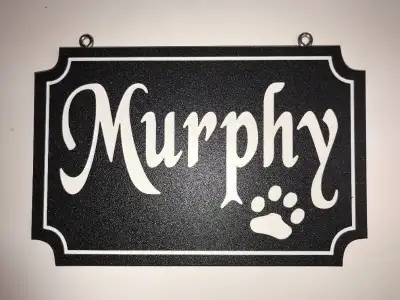 Routered Hanging Name Sign Murphy, View more