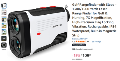 Golf Rangefinder with Slope - 1300/1500 Yards Laser Range Finder, View more