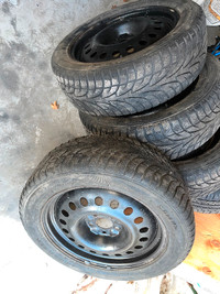 225/55R18 Winter tires with rims