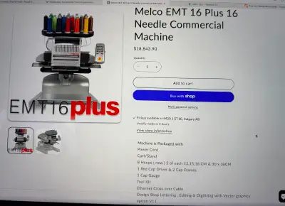 Melco Embroidery Machine, View more