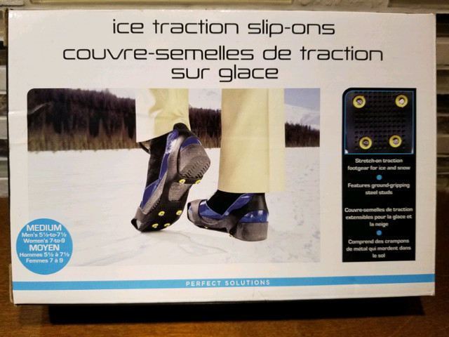 Perfect Solutions Ice Traction Grip Slip-Ons - medium in Other in Mississauga / Peel Region