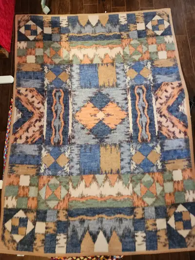 Vintage Biederlack Southwestern Geometric Blanket - 76"x55", View more