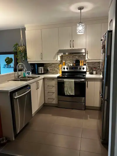 Magnifique 4 1/2 dans un immeuble EXTRÊMEMENT tranquille, 2e étage donc pas de voisins au dessus de...