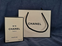 Empty Chanel Number Five Perfume Bottle in Box & Bag