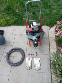 Ridgid k400 with 3/8's & 1/2 cable