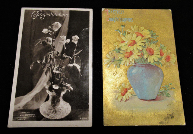 Seven Vintage Greeting Postcards from Early 1900's in Arts & Collectibles in Edmonton - Image 3