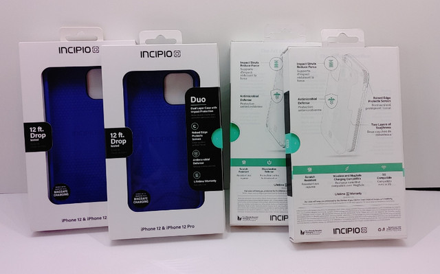 Étui IPHONE Case Incipio Grip pour iP12 / 12 Pro - Bleu ou Noir dans Accessoires pour portables  à Longueuil/Rive Sud - Image 4