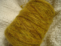 Yarn: Weaving Knitting Brushed Wool Amber 350 gm