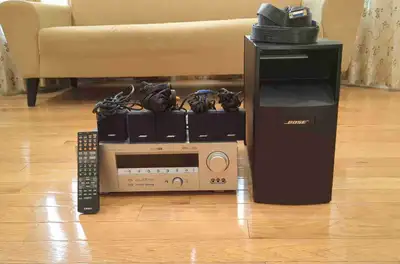 Bose Acoustimass 6 Series III 5.1 & Yamaha Receiver-Negotiable, View more