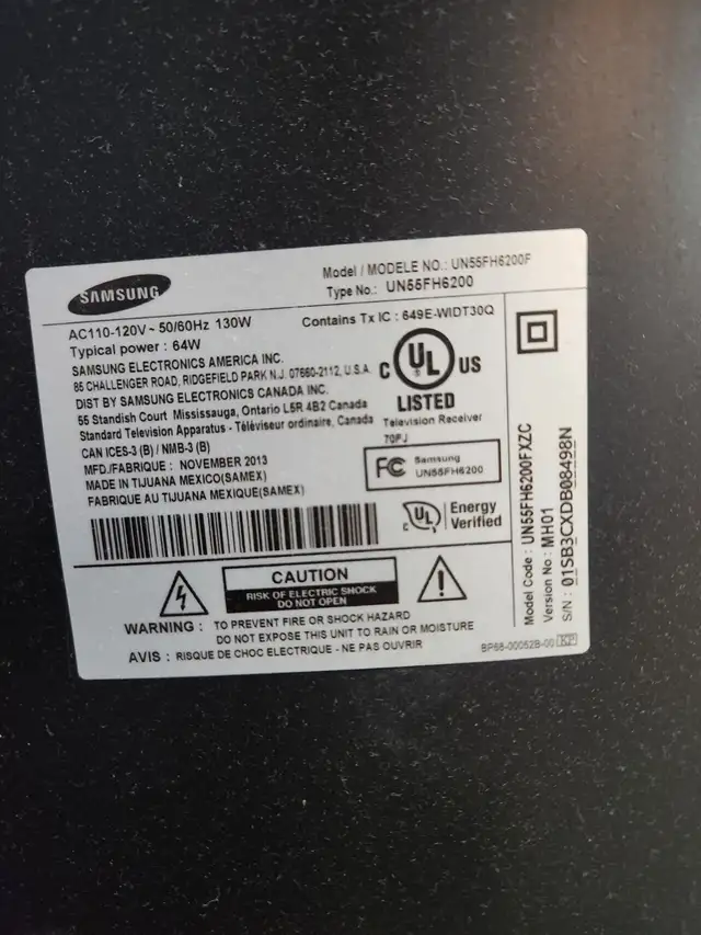 Samsung TV 55 inch for sale in TVs in City of Montréal - Image 2