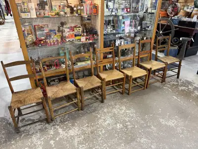 early Quebec primitive chairs , View more
