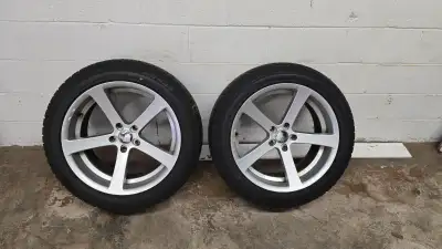 Almost new Falcon 235 55 19 winter tires with rims Will fir all bmw and audi and vw and Mercedes Wit...