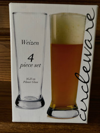 Beer / Pilsner glasses - set of four