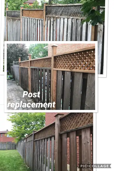 Fence and deck service New Fence OLD FENCE REPAIR , View more
