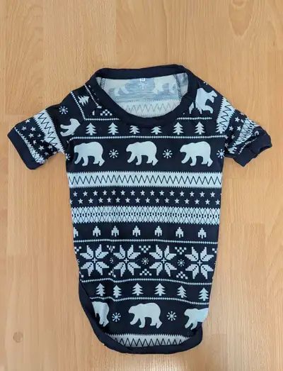 Brand New Adorable Polar Bear Holiday Dog Onesie - Size Medium, View more