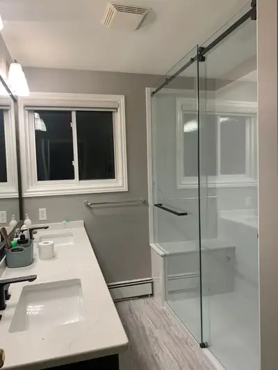 SHOWER GLASS RAILINGS MIRRORS PARTITION OFFICE ENCLOSURE BATHTUB, View more
