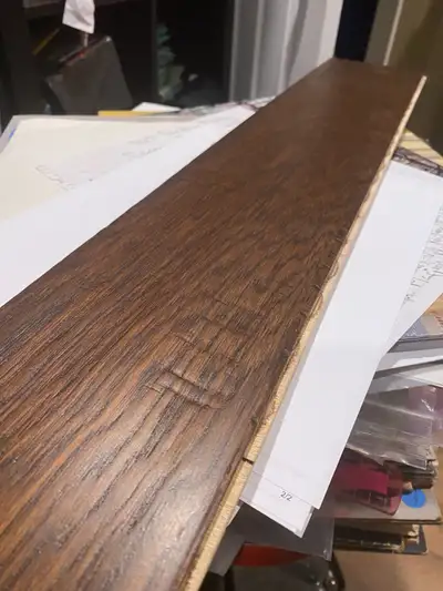 Antique Perspective hand-scraped, hickory hardwood floor Grizzly, View more